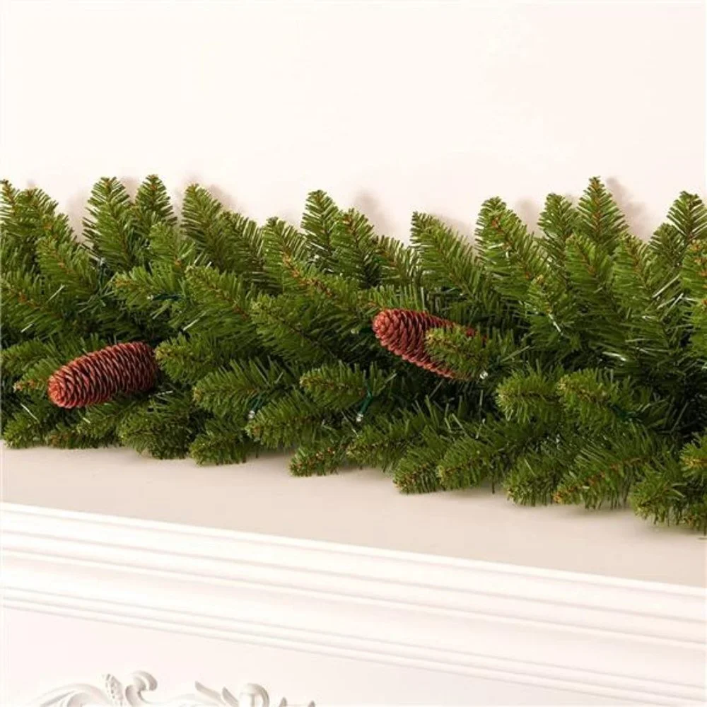 9 FT Christmas Garland Pre-lit 70 LED Lights Holiday Artificial Decor